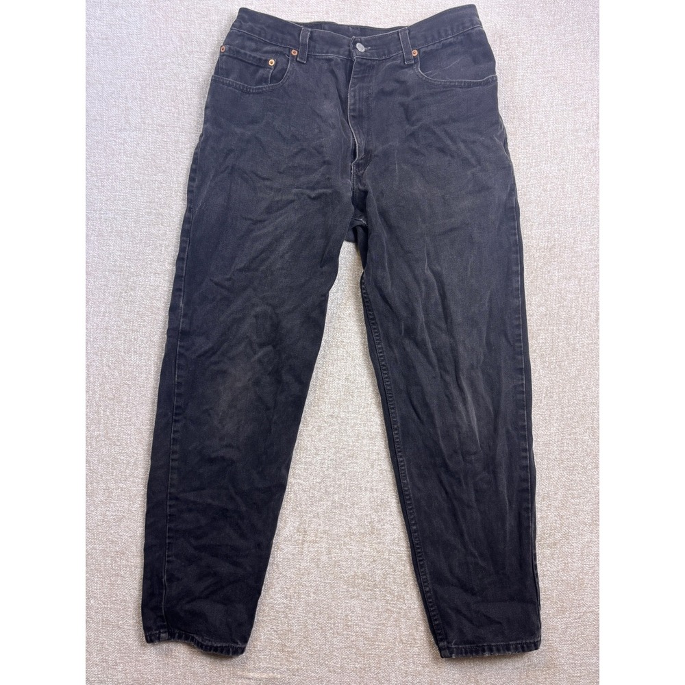 Vintage Levis 560 Loose Fit Tapered Leg Black Jeans Made in USA 34x32 560-0260